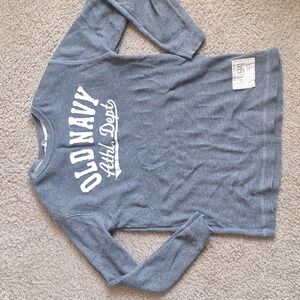 5/$20 Old Navy Boys Gray Athletic Long Sleeve Tee Size L